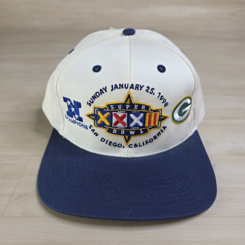 Twins Green‎ Bay Packers Super Bowl XXXII San Diego NFL SnapBack Hat New w/ Tags